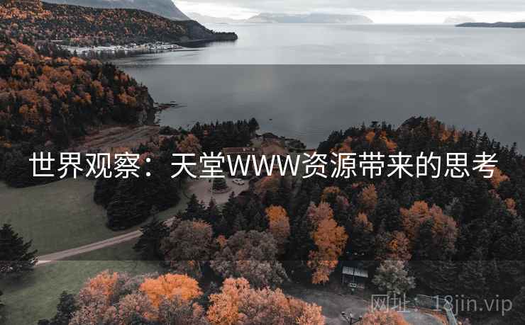 世界观察:天堂WWW资源带来的思考 第2张 世界观察:天堂WWW资源带来的思考 第2张