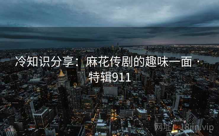 冷知识分享:麻花传剧的趣味一面 · 特辑911 第2张 冷知识分享:麻花传剧的趣味一面 · 特辑911 第2张