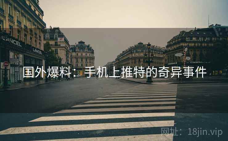 国外爆料:手机上推特的奇异事件 第2张 国外爆料:手机上推特的奇异事件 第2张